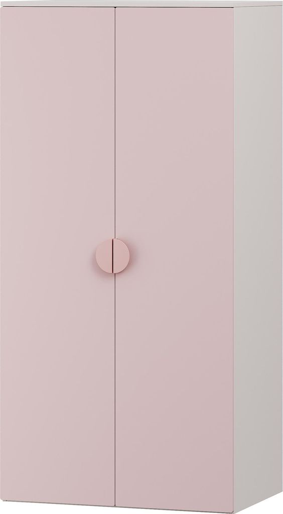 Kinderkleiderschrank 'Sandnes' mit 2 Türen 123 x 60 x 40 cm Produktbild 