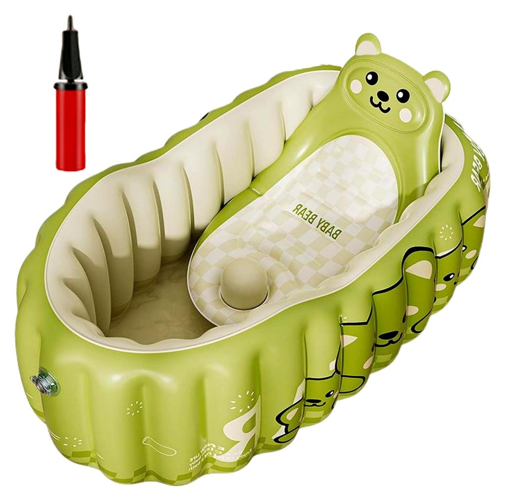 Aufblasbare Badewanne Für Babys - Aufblasbare Reise Baby Badewanne Kleinkinder Wanne,Faltschwimmbecken Badezimmer Accessoire Für Mädchen Baden S...