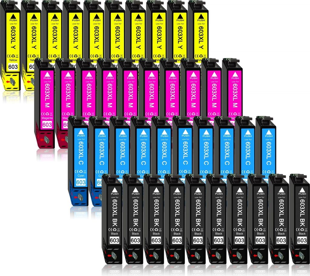 40er Pack Druckerpatronen 603 603XL kompatibel mit Epson XP-4105