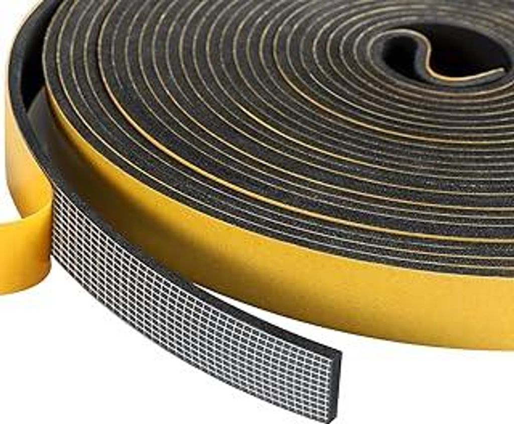Dichtungsband Selbstklebend für Türen Fenster, 9mm(B) x3mm(D)/10m(L) Türdichtung Selbstklebendes Fensterdichtung Gummi Schaum Siegel Anti-Kollis...