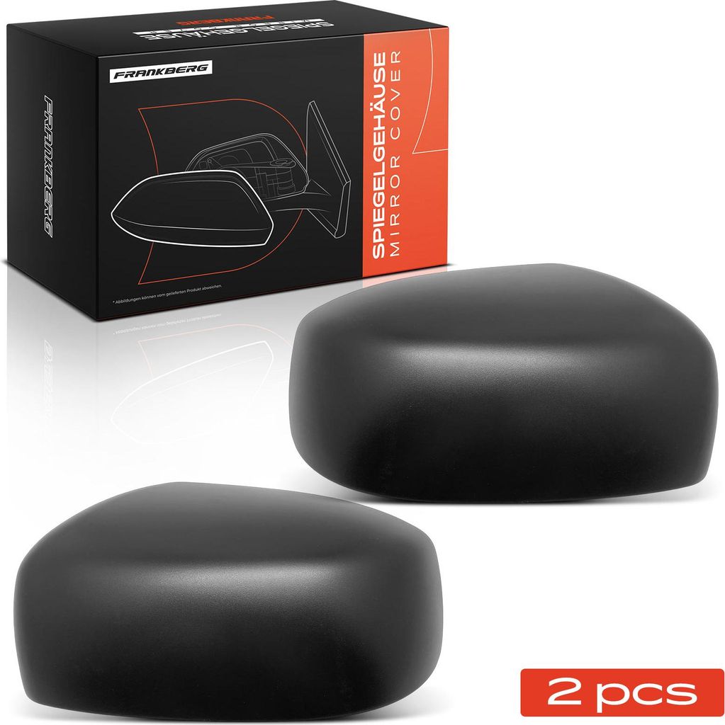 Frankberg 2x Spiegelkappe Vorne Links Rechts für VW Golf Van VI Variant AJ5 Golf VI 5K1 Cabriolet 517 2008-2016