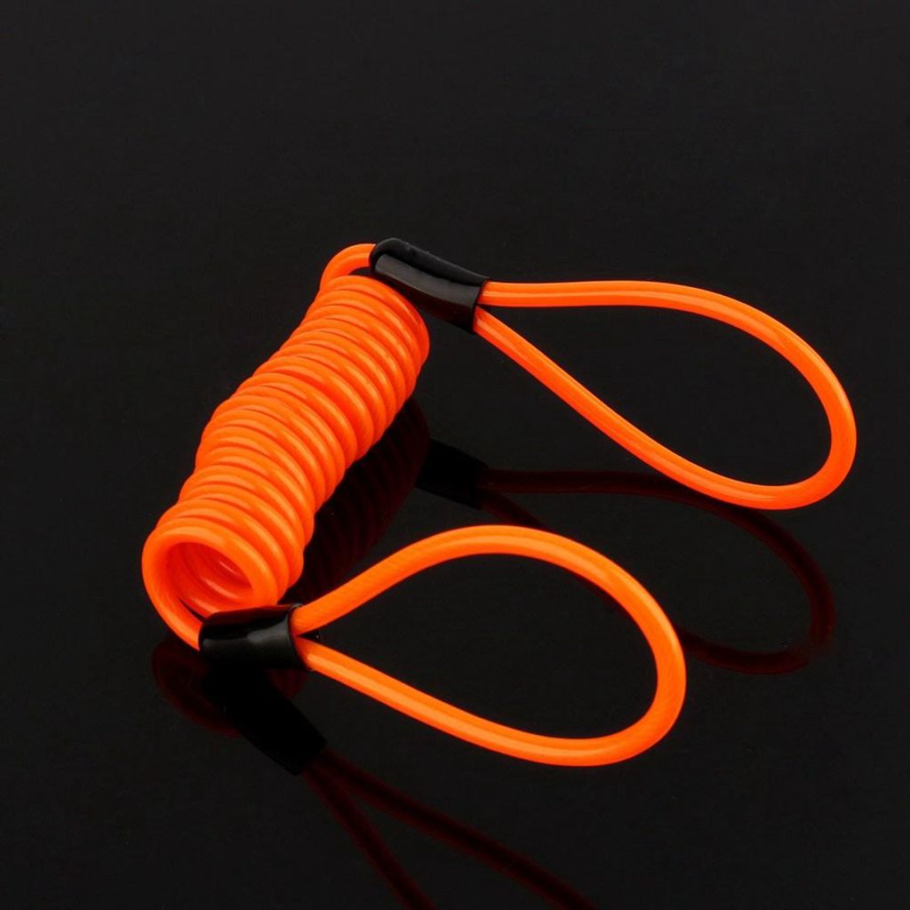 Sicherheitserinnerung der Sicherheitsverriegelung, 3,5 -mm -Disc -Erinnerung Orange Farbe Alarm PVC -Legierung Anti -Diebstahl für Motorräder