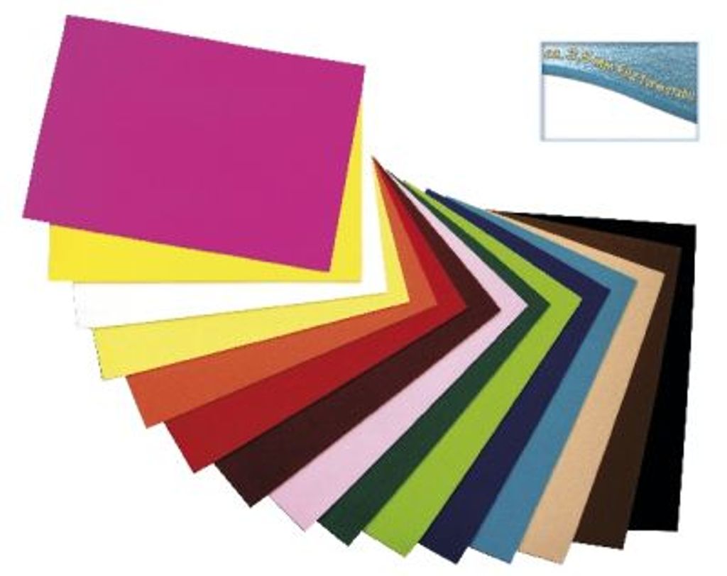#10xfolia Bastelfilz, 300 x 450 mm, 3,5 mm, weiß