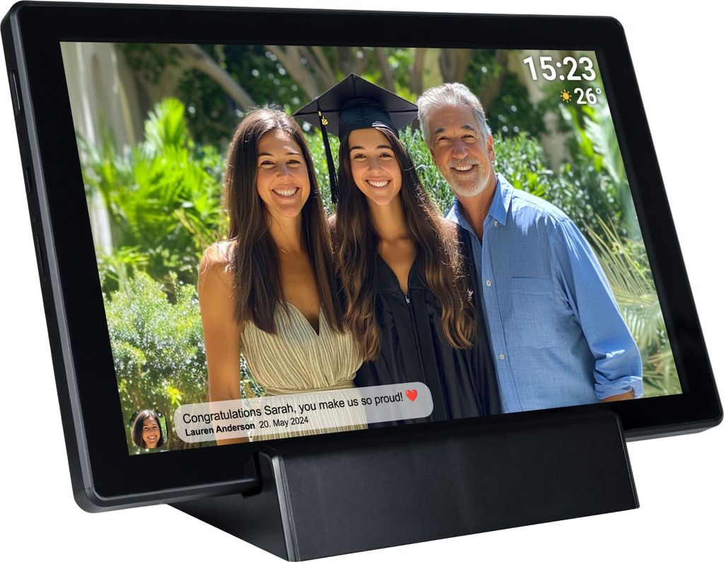 Denver Digitaler Bilderrahmen 15,6 Zoll - WIFI Touchscreen Mit FRAMEO App