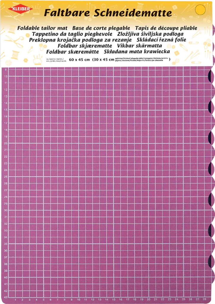 Grand Tapis de Coupe Pliable A2 Rose - Idéal pour Ateliers de Loisirs
