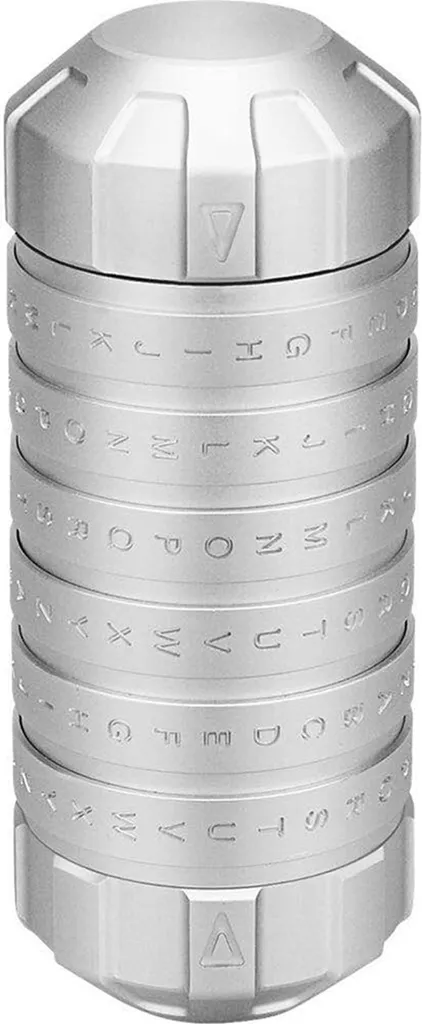 Cadeau de Saint Valentin Cryptex Argent pour Cacher un Message Secret