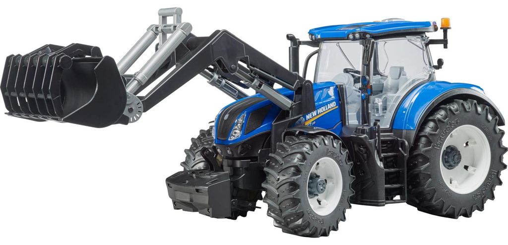 New Holland T7.315  (blau/grau, mit Frontlader) Produktbild 