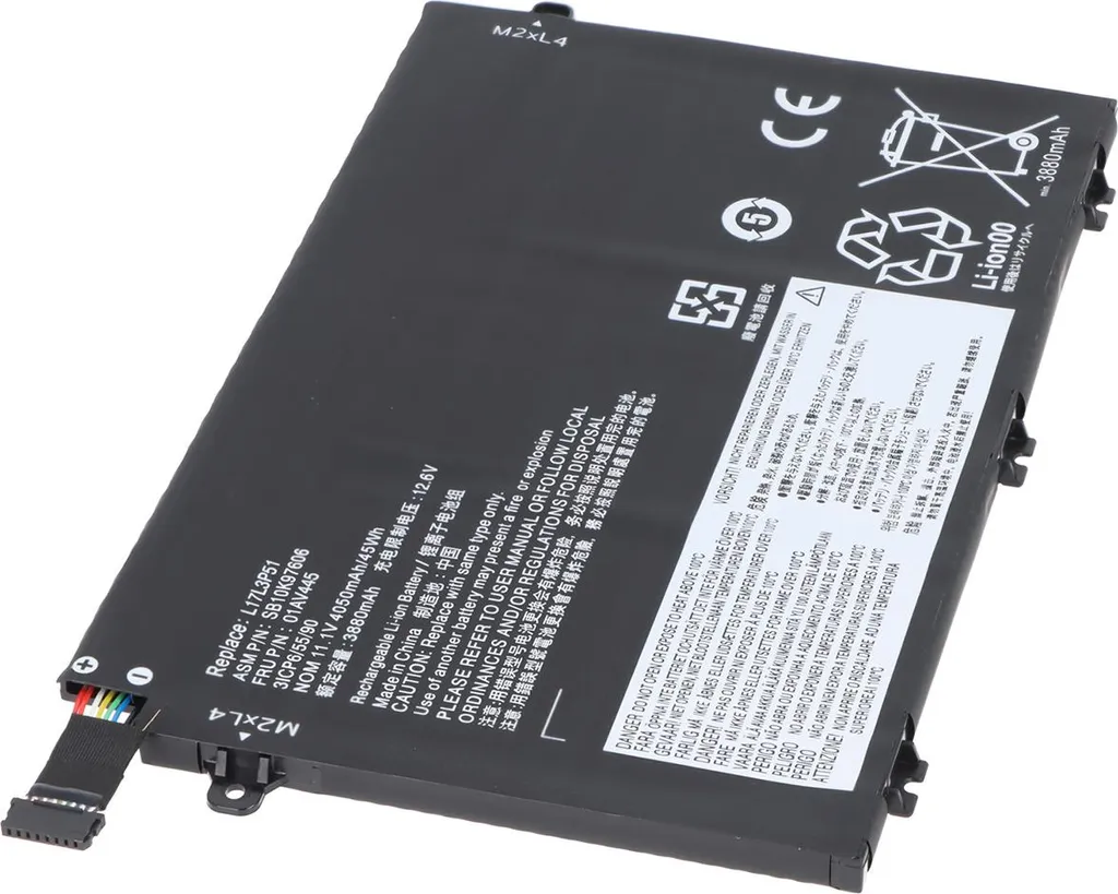 Batterie de secours pour PC portable Lenovo ThinkPad E490 L17L3P51