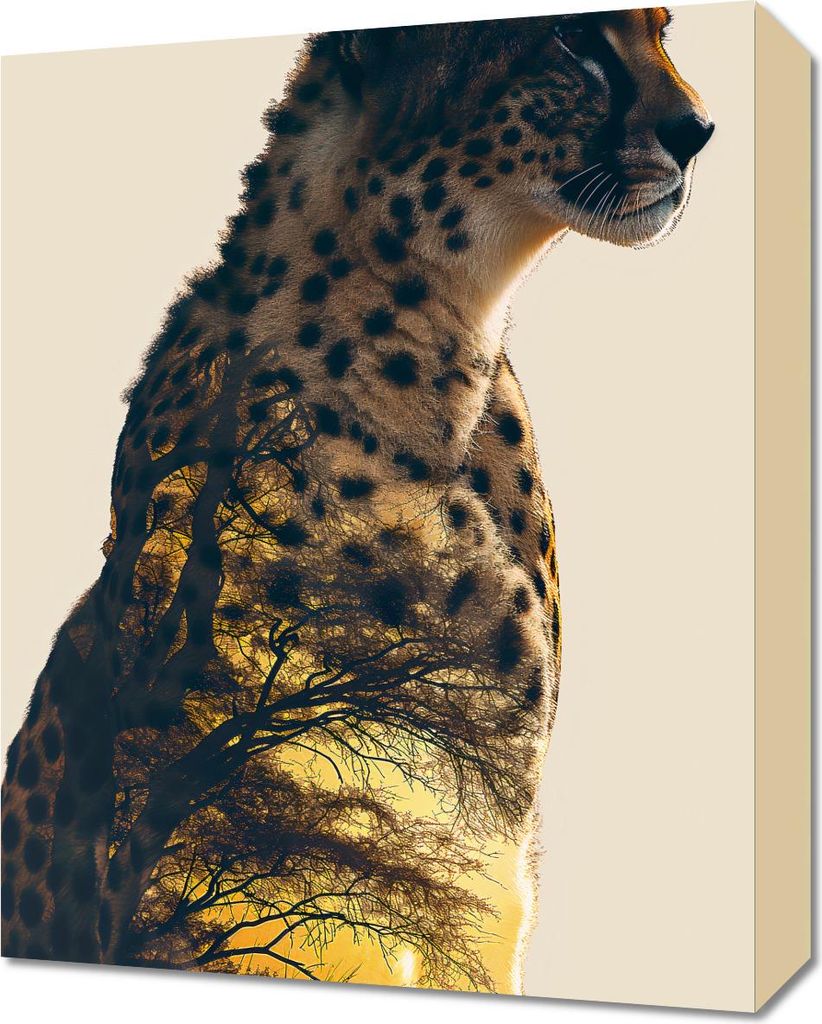 Bild 40x50cm Gepard Geist der Savanne