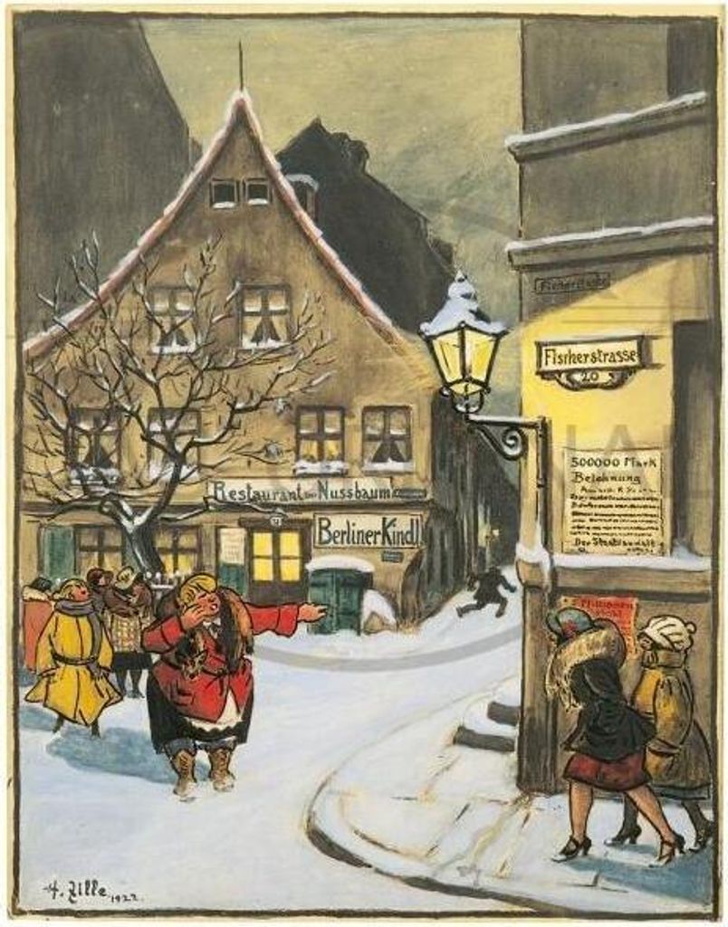 Adventskalender mit Kunst von Heinrich Zille, Berliner Milljöh