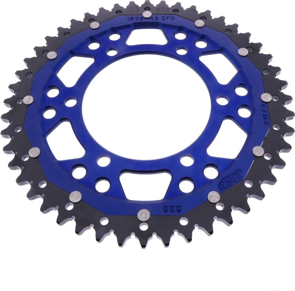 Couronne Bicolore Bleue ZF 525 Dents Haute Résistance ZFD-1876-48-BLU