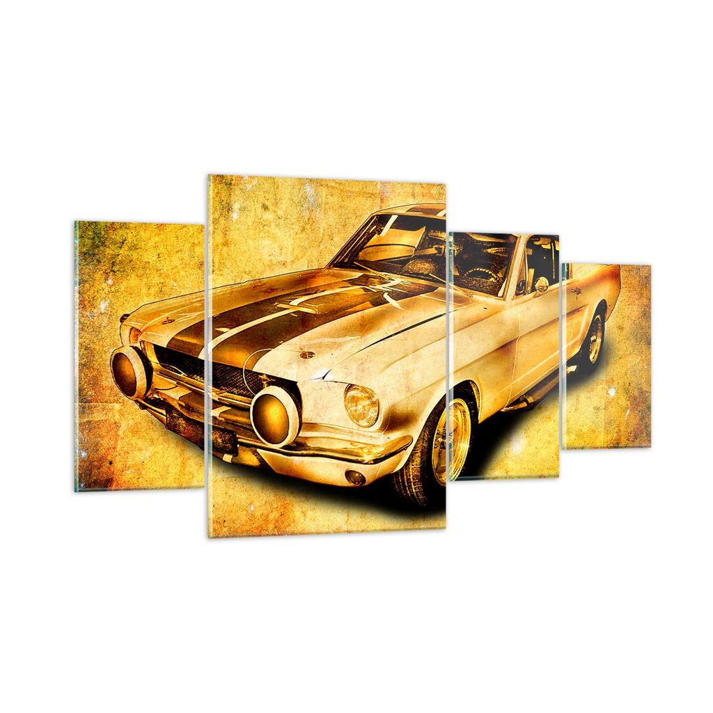 Bilder auf glas - Auto klassisch Geschwindigkeit Sammler - 160x90cm - Glasbilder - Wandbilder - Kunstdruck - Wanddekoration aus Glas - Glas Bilder ...