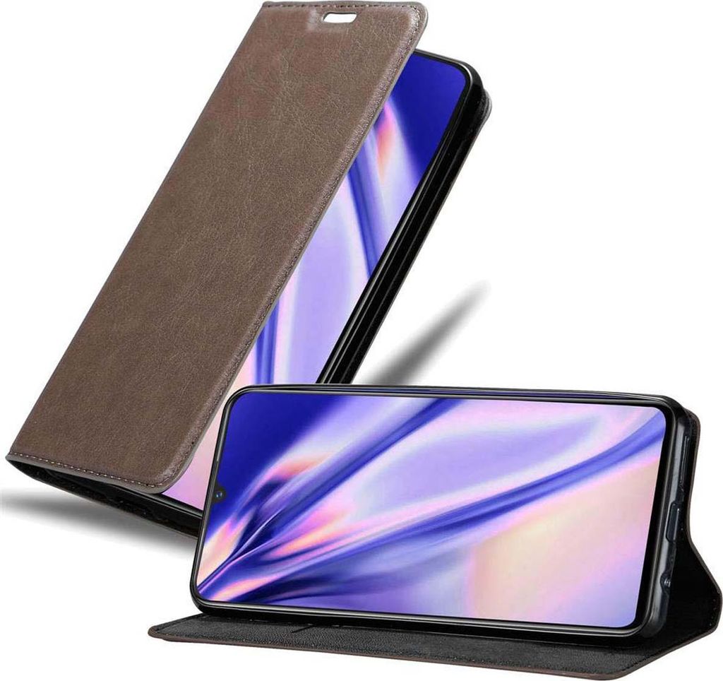 Cadorabo Hülle für Vivo X21s Schutz Hülle in Braun Handyhülle Etui Case Cover Magnetverschluss