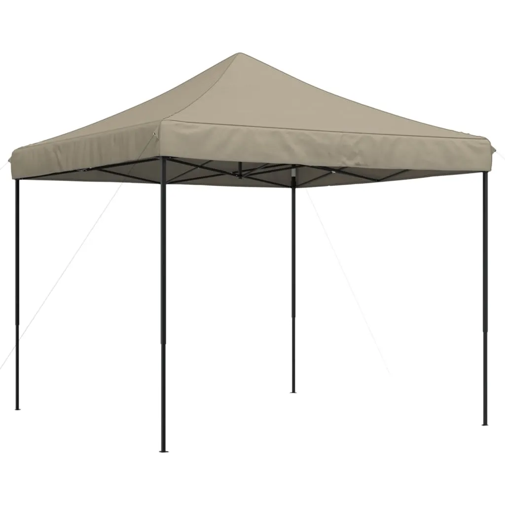 Gazebo Taupe per Giardino 292x292x315 cm | Festa Pop-Up Pieghevole