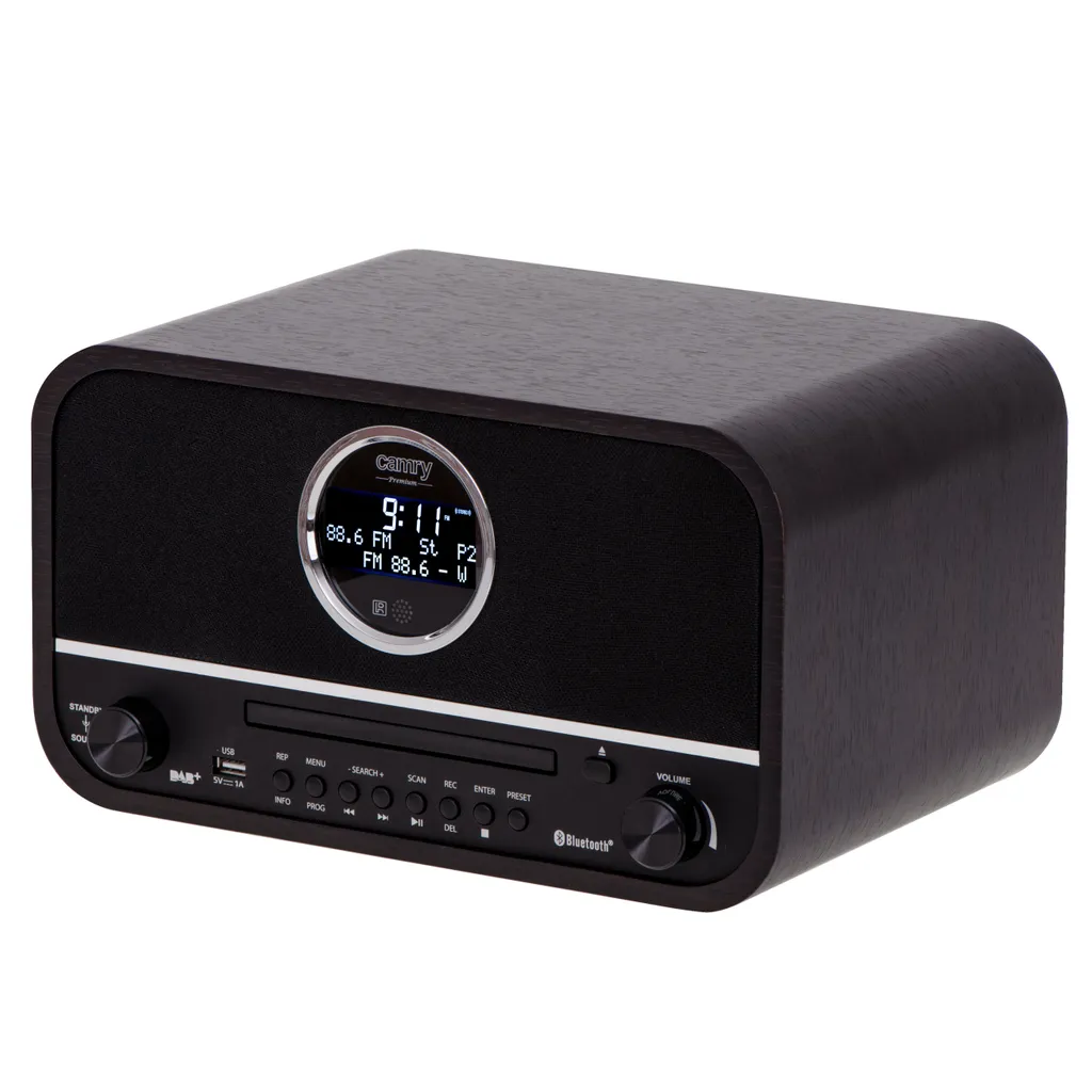 Camry CR 1182 Radio da Tavolo Elegante | Bluetooth 5.0 per Ufficio