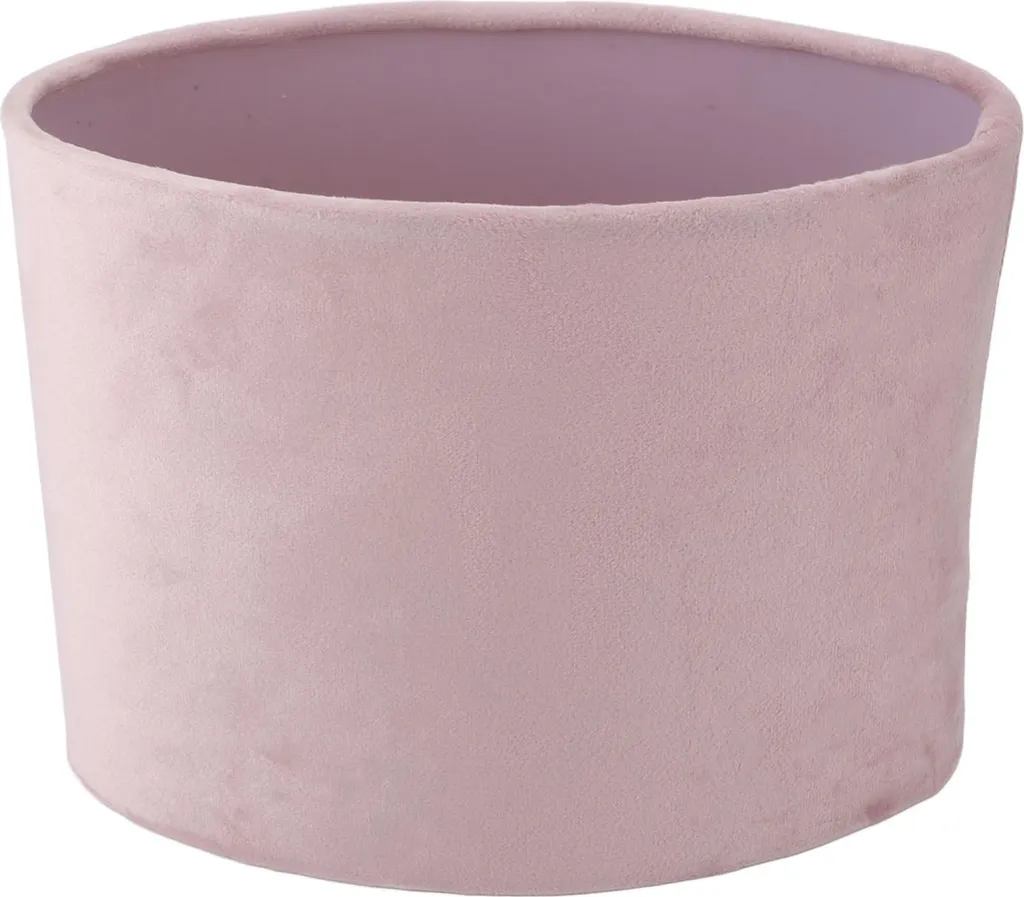 Abat-jour ovale en tissu violet compatible E27 E14 - Finition textile - 6