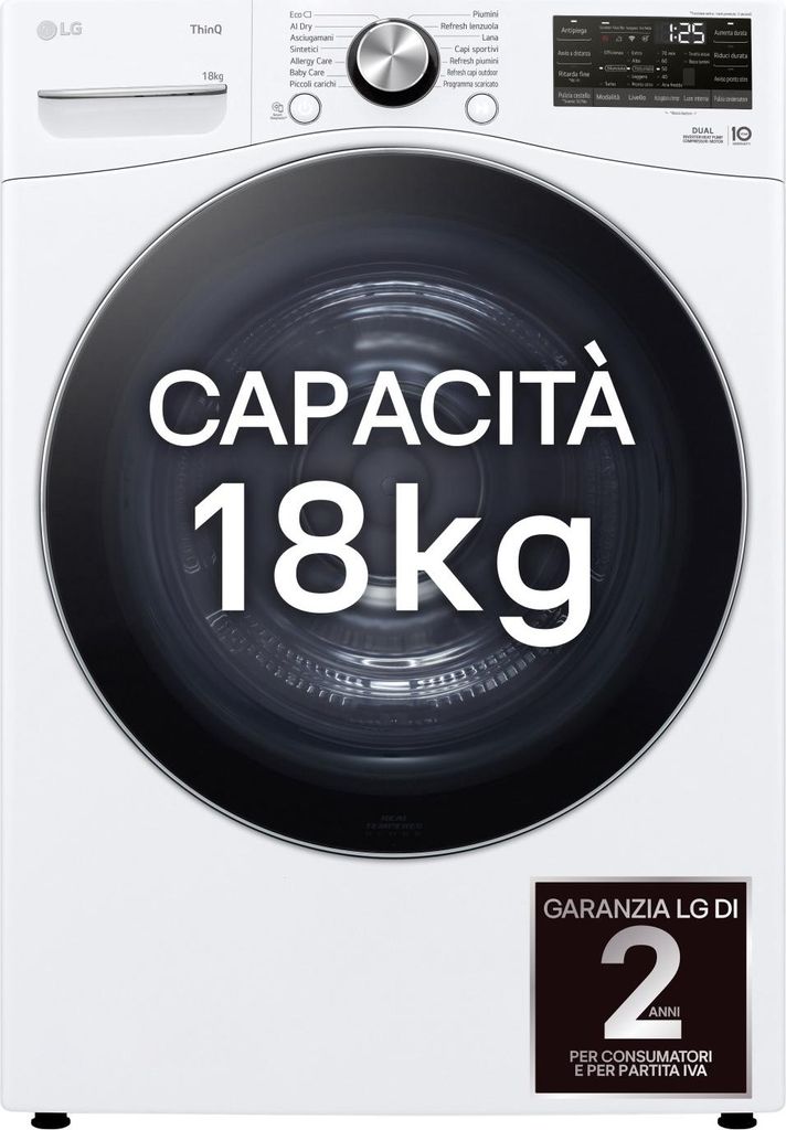LG RH18U8AVCW, in piedi, riempimento frontale, pompa di Immagine del prodotto 
