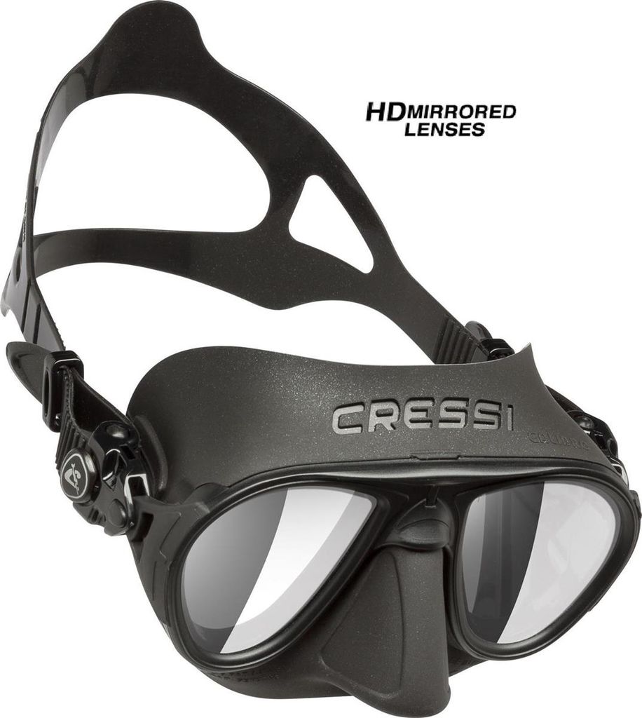 Cressi Tauchmaske Erwachsene SchwarzHD Linse Einheitsgröße Tauchen; Innovativ