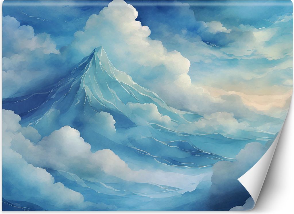 Vlies fototapete Blauer Himmel und Wolken 100x70 cm Feeby Blau inkl. Kleber einfache Montage