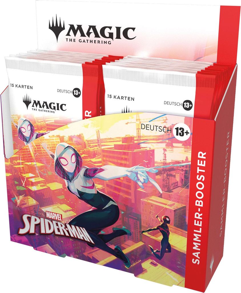Asmodee - Magic The Gathering Marvel s Spiderman Collector Display 12 Pcs (German)