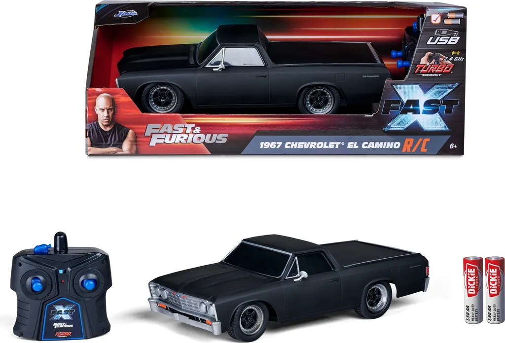 Jada Fast & Furious RC 1967 Chevy El Camino 1/16 voiture télécommandée