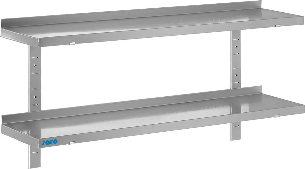 Étagère murale inox 1600 mm pour organiser une cuisine encombrée