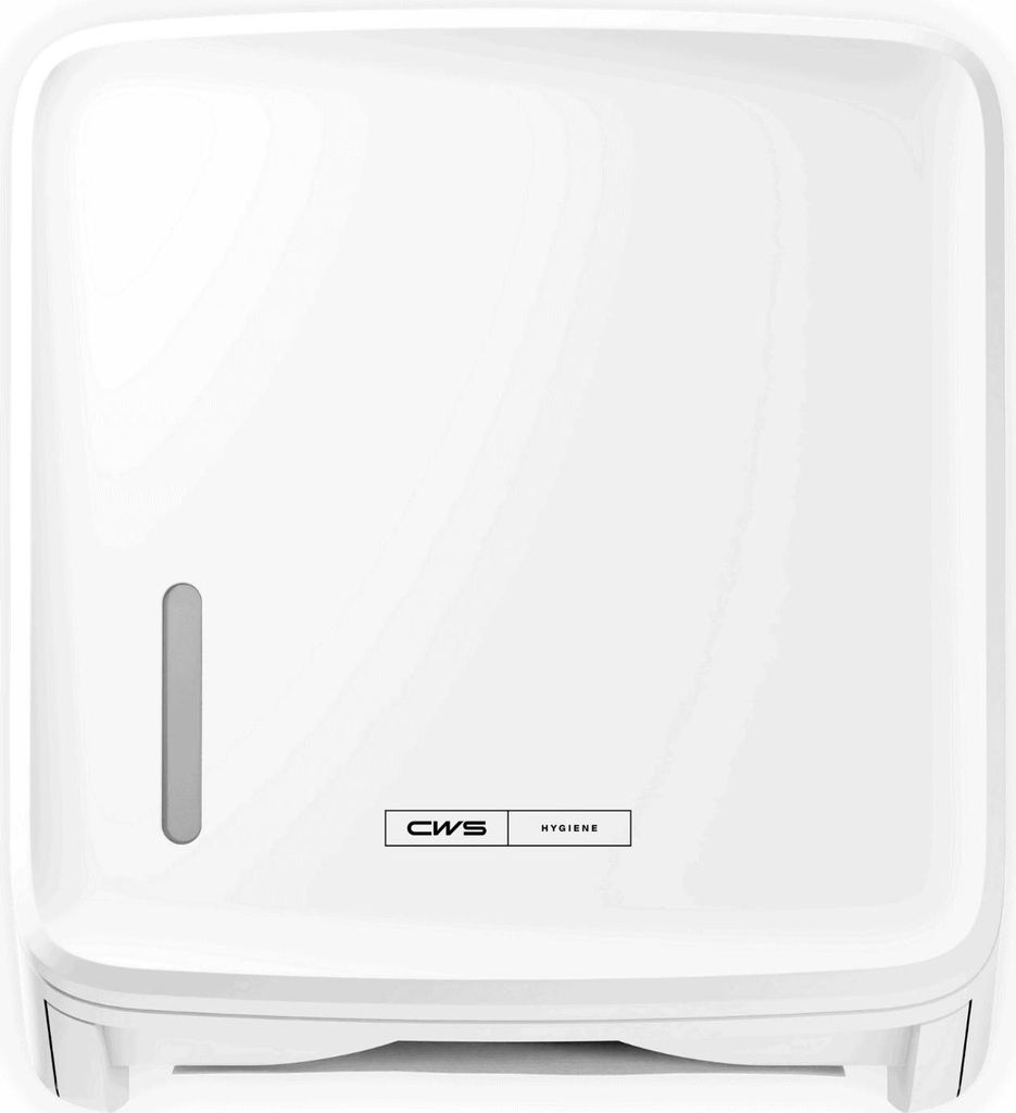 PureLine Paper Faltpapierspender Schloss, HxBxT 356x319x154, weiß