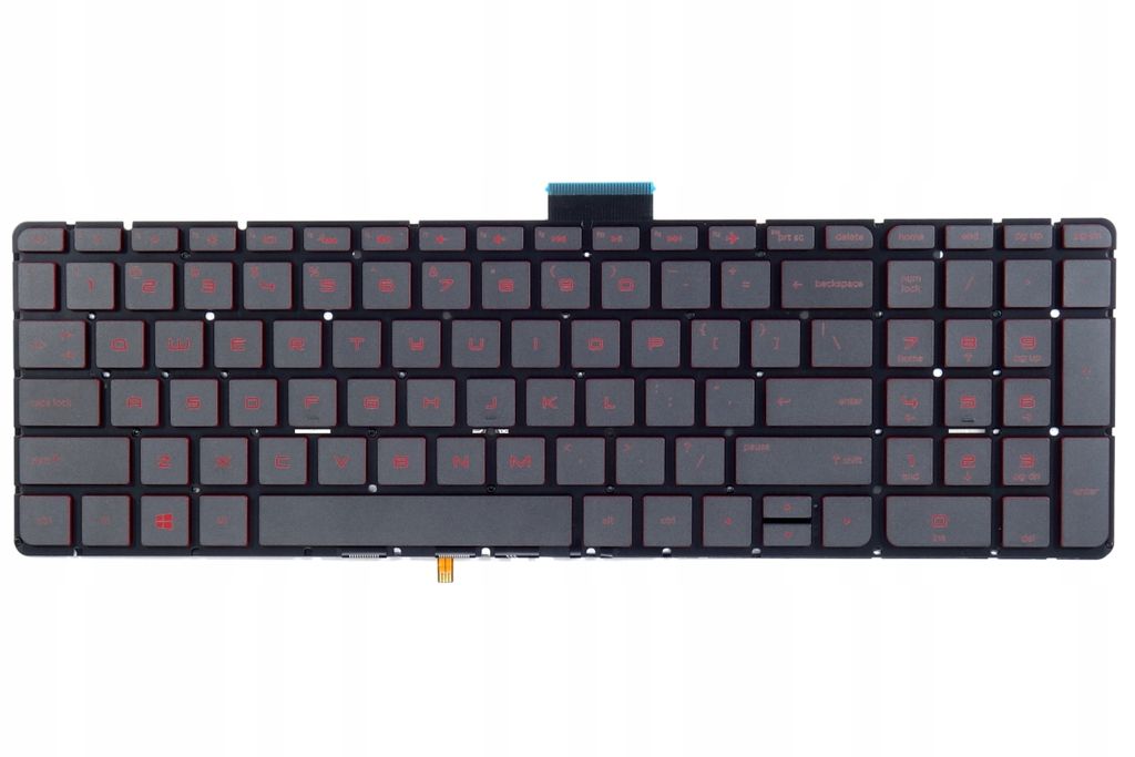 Tradebit - Tastatur für HP | Englisch US QWERTY INT | Volle Kompatibilität | Hochwertige Materialien | Modelle: Omen 15-AX 15T-AX 17-W0 17-W1 17T-W0