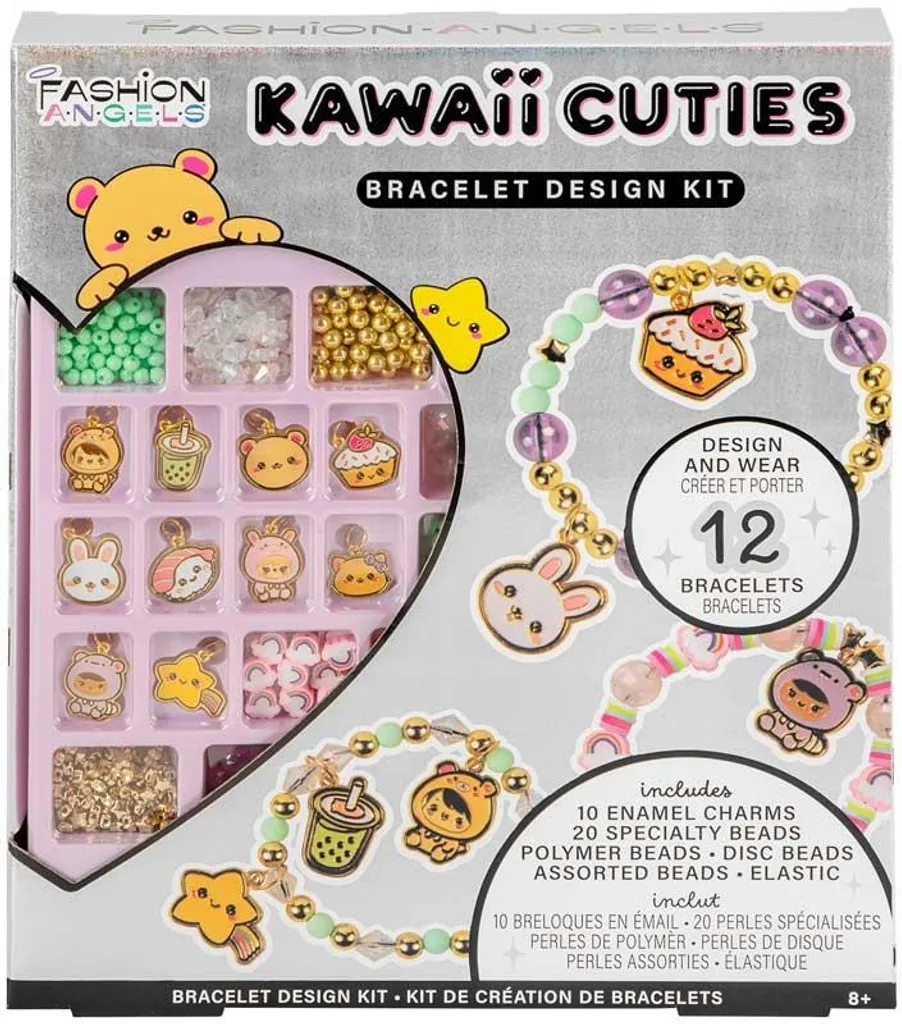 Kit Bracelets avec Breloques Kawaii et Perles Multicolores de Qualité