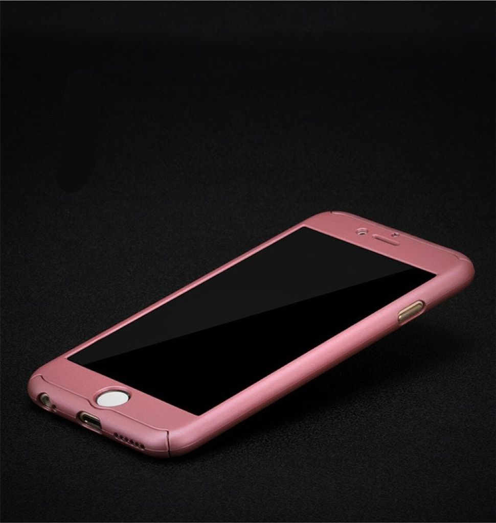 Handyhülle Schutzhülle für Apple iPhone 5 / 5s / SE Full Case Cover Displayschutz 360 Rosa