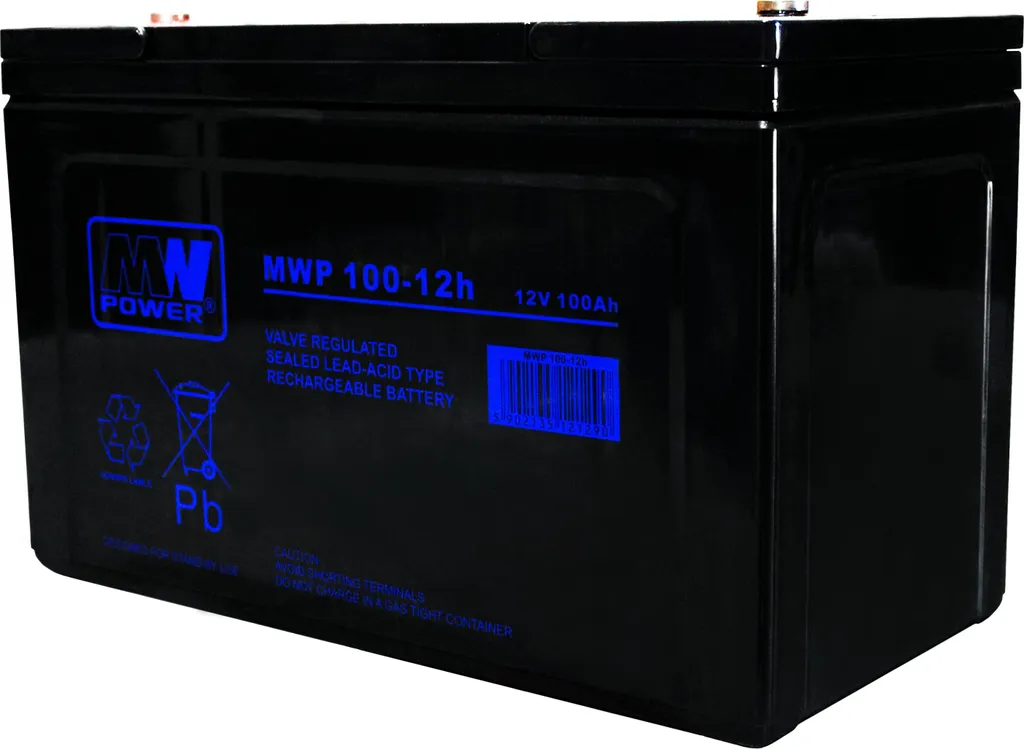 Batterie Onduleur et Backup 12V 100Ah - MWP 100-12h Secours Électrique