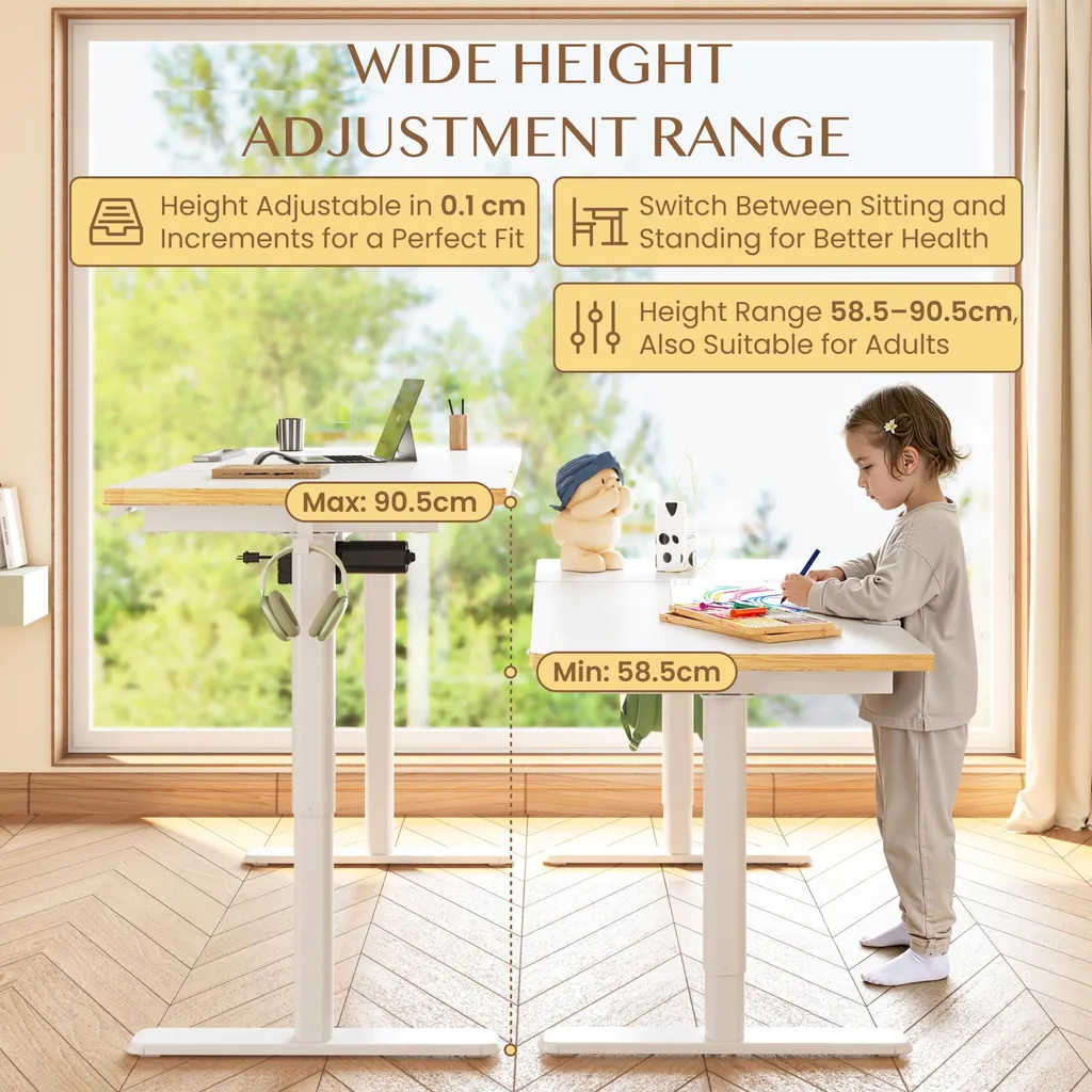 Ensemble bureau et chaise pour enfants assis debout motorisé FLEXISPOT