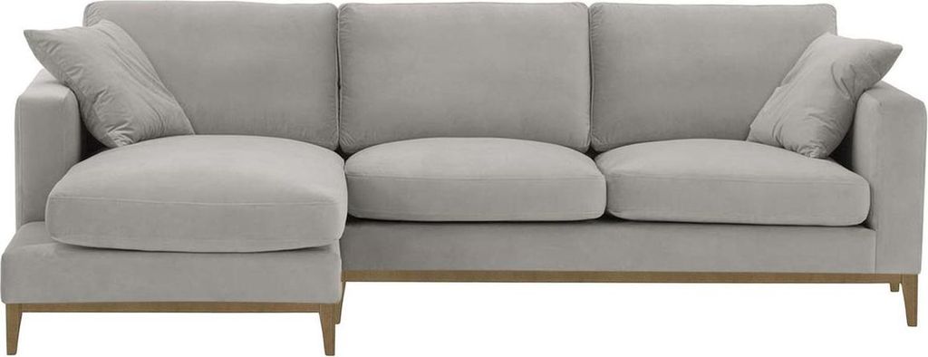Linksseitiges Ecksofa Covex Wood-Velluto 15-wax black