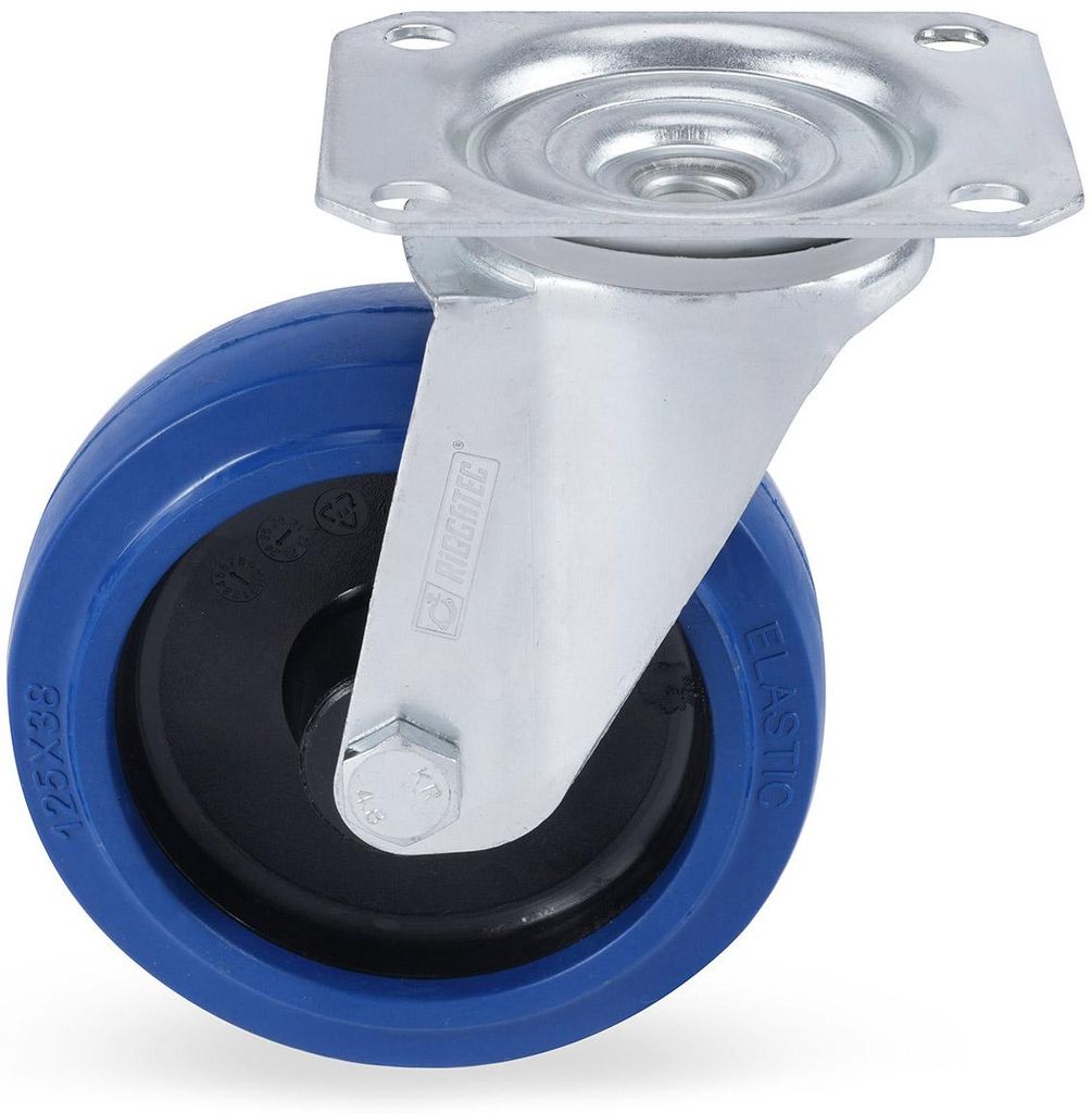 Riggatec Lenkrolle 125mm BLUE WHEEL