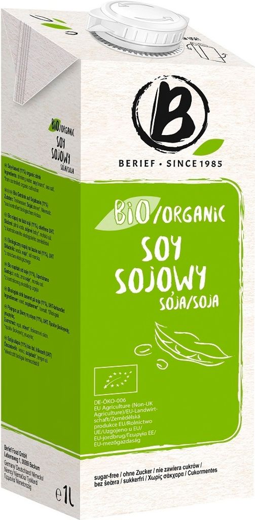 Prírodný Bez Cukru, Bezlepku Sójový Nápoj,1 L - Berief Obrázok produktu