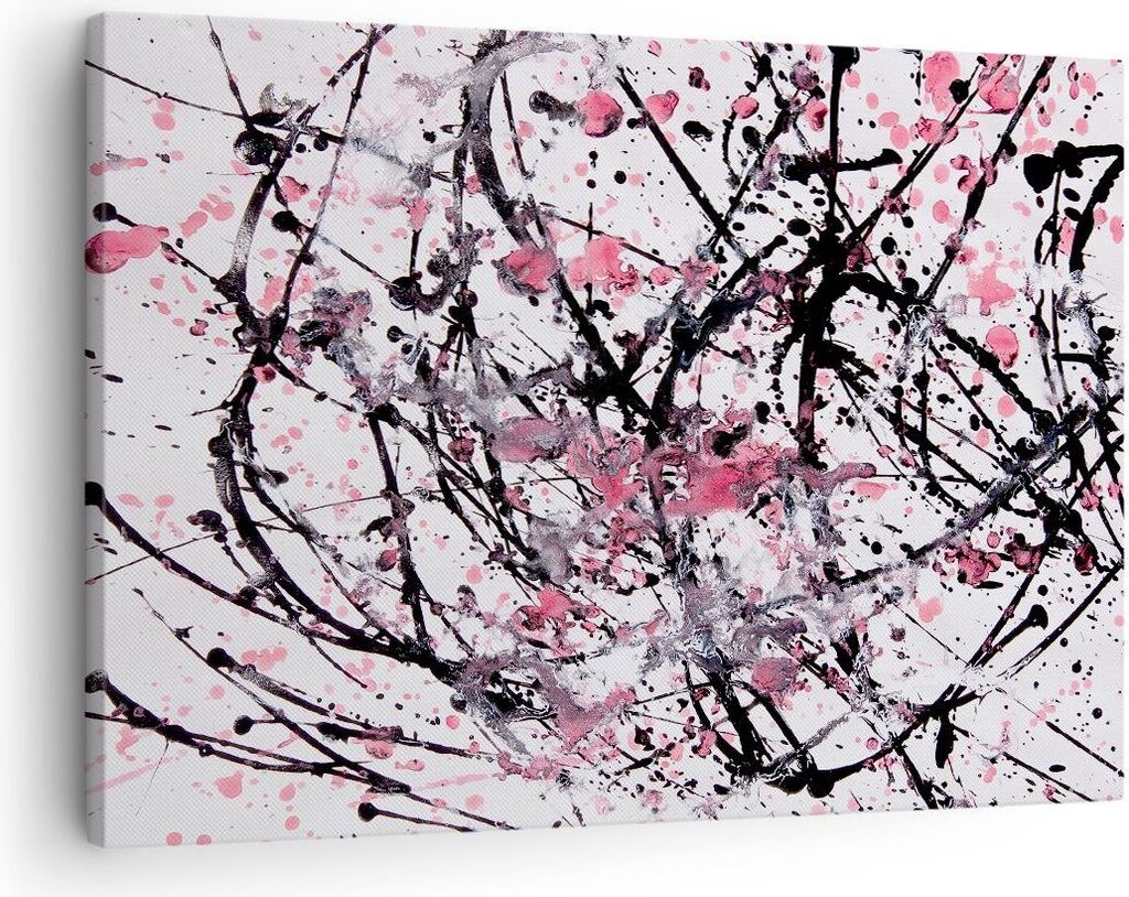Bild auf Leinwand - Leinwandbild - Abstraktion modern - 70x50cm - Wand Bild - Wanddeko - Wandbilder - Leinwanddruck - Bilder - Kunstdruck - Wanddek...