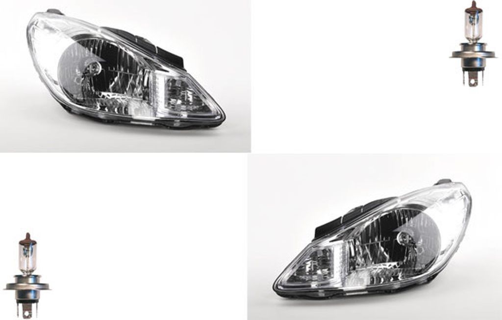 Johns, Scheinwerfer passend für Hyundai i10 01/08-01/11 mit H4 als Set Links und Rechts 921010X020 921100X020 921020X020 921200X020