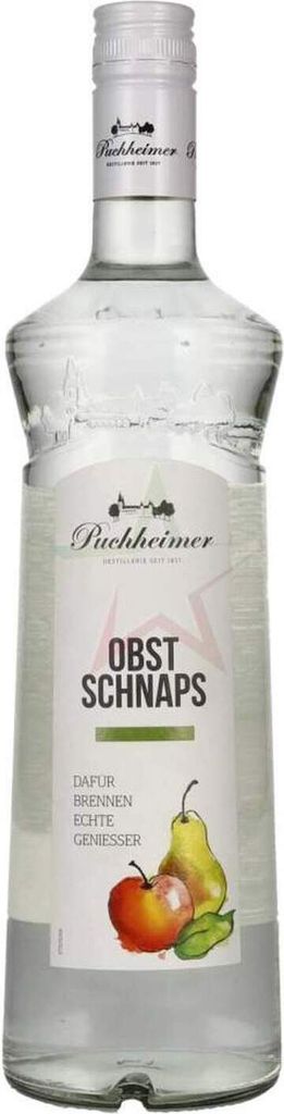Puchheimer Obst Schnaps 40,00 % 1,00 lt.