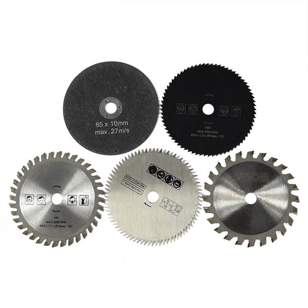 85 MM Kreissägeblätter in HSS 5 Stück