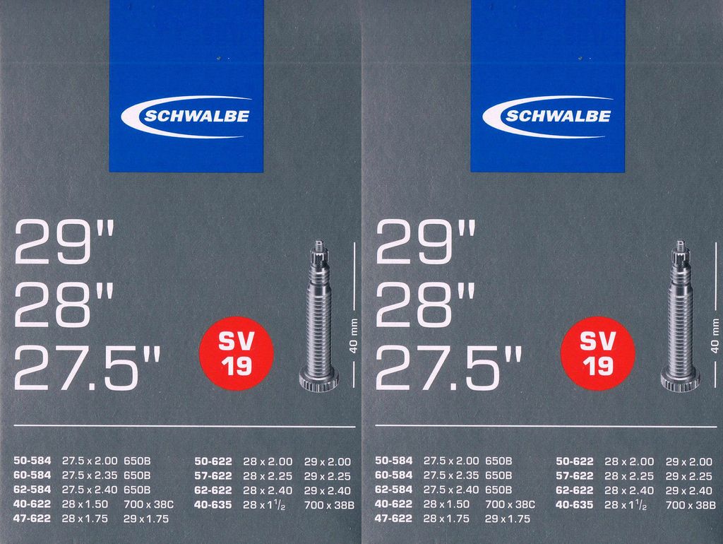 2x Schwalbe SV 19 Schlauch 29 622 Ventil: Französisch Produktbild 