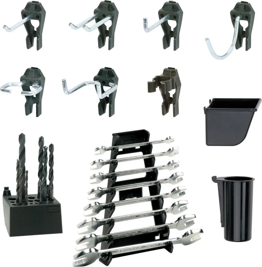 Kit raaco 53 crochets Clip Mix robustes pour rangement d'outils d'atelier