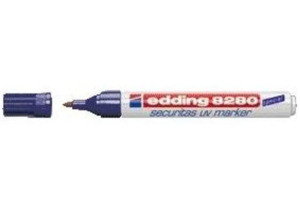 Marqueur UV permanent edding 8280 pointe ogive pack Securitas x10