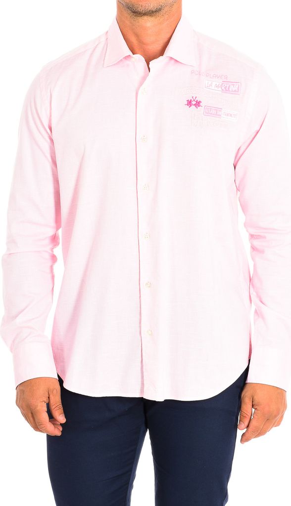 La Martina Herren-Langarmshirt TMC602-OX083