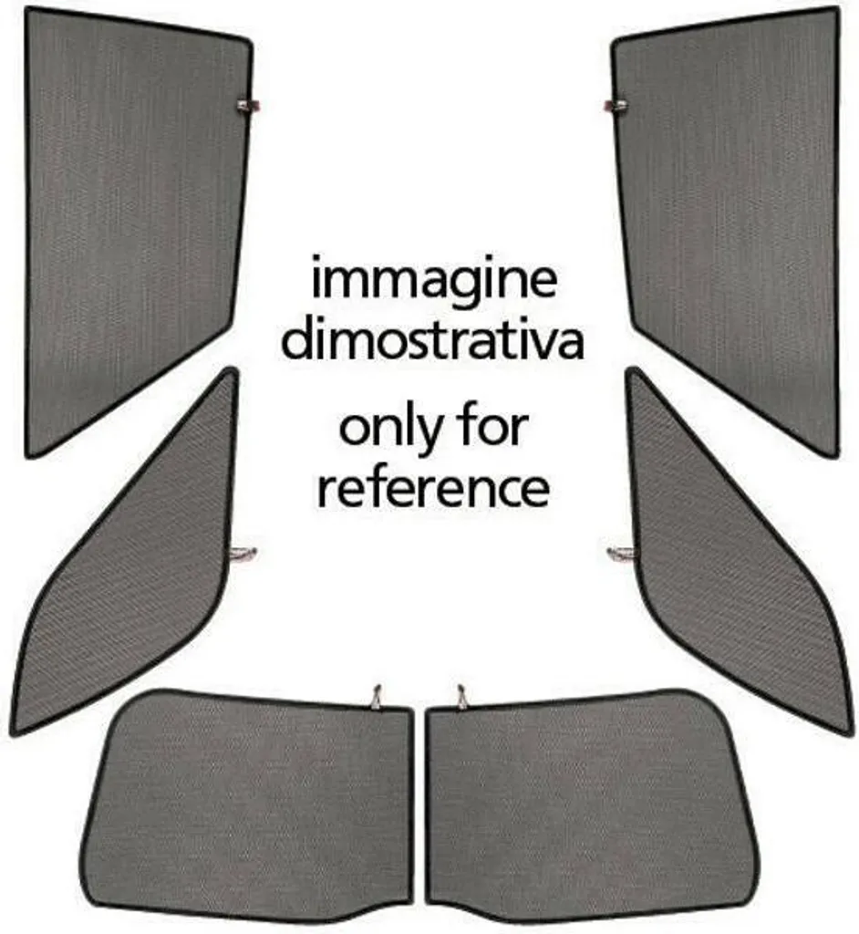 Tendine Parasole Magnetiche Chevrolet Aveo 5p | Set 4 Pezzi Privacy
