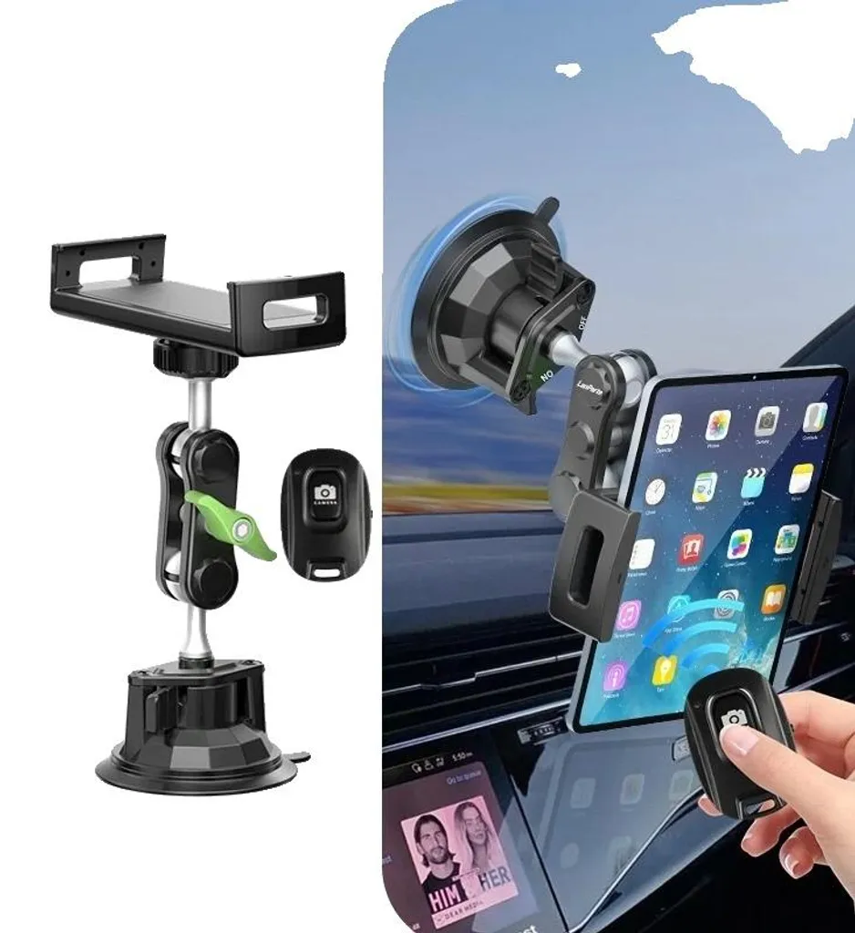 Support Tablette pour Cuisine et Bureau Fixation Ventouse Pivotante