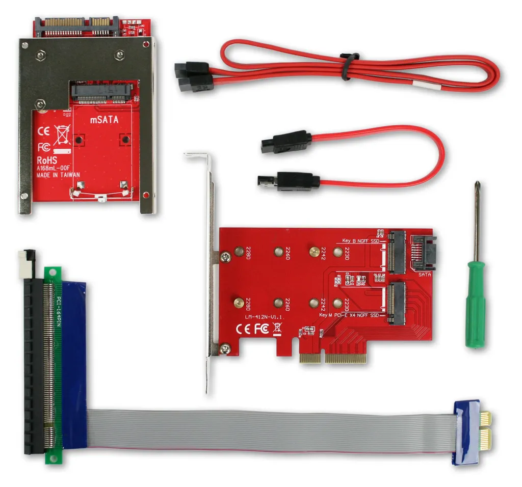 Kit adaptateurs PCIe CRU WiebeTech 30090-0000-0001 pour duplication Ditto