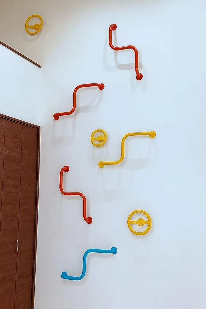 Barra Ginnastica Bambini Giallo Design - Arredo e Sport - 9