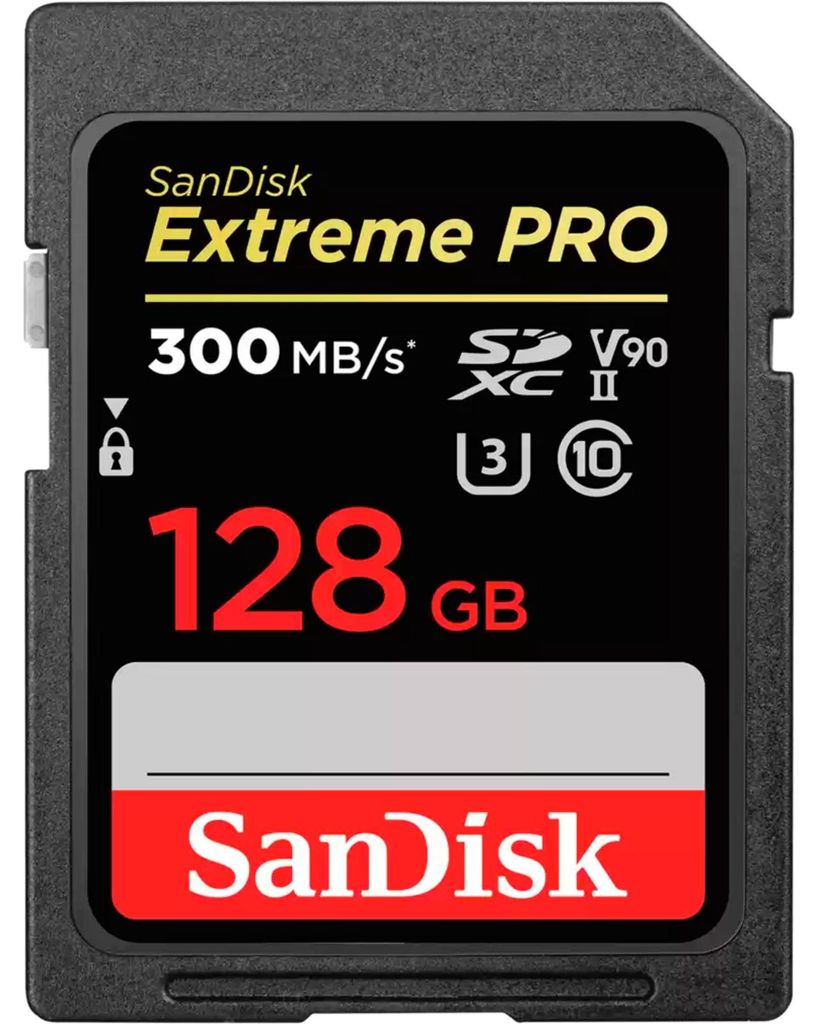SanDisk Extreme PRO® SDXC™-UHS-II-Speicherkarte, V90 - 128 Produktbild 