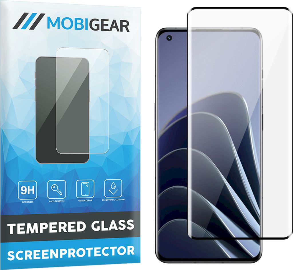 Mobigear Premium OnePlus 11 Panzerglas Gehärtetes Glas Displayschutz - Hüllenfreundlich - Schwarz