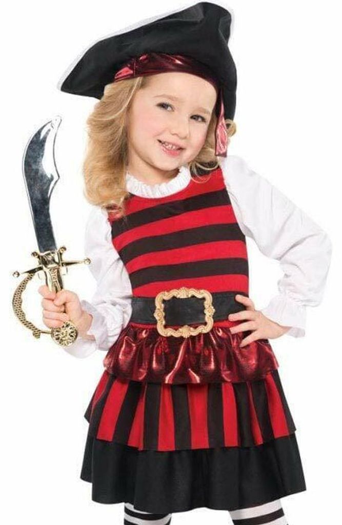 Costume da bucaniera per ragazza Immagine del prodotto 